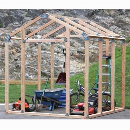 Shelter-It Shelter-It 70087 8 x 7 ft. EZ Builder Peak Shed Framing Kit 70087
